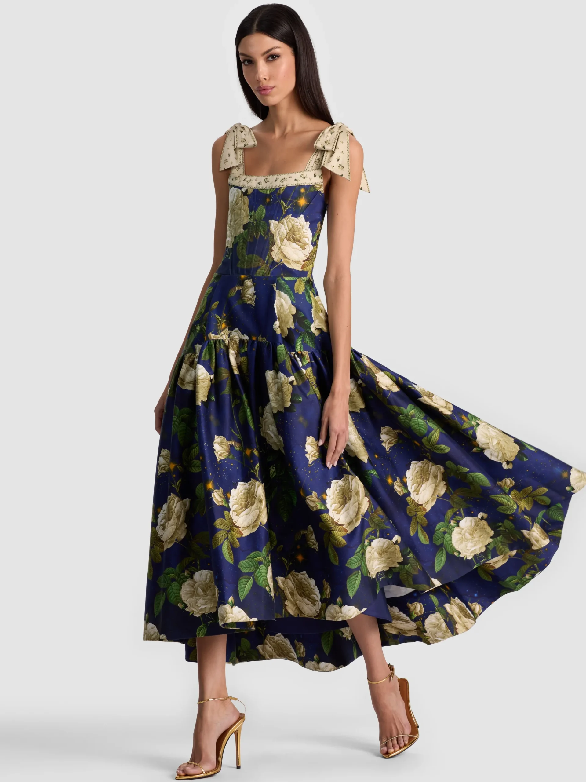 Alice and Olivia MIDI*ROSALEE MIDI DRESS