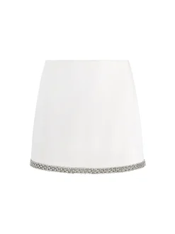 Alice and Olivia MINI*RUBI EMBELLISHED MINI SKIRT BLACK