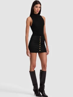 Alice and Olivia MINI*RUBI MINI SKIRT BLACK