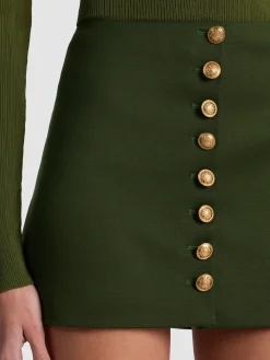 Alice and Olivia MINI*RUBI MINI SKIRT DARK OLIVE