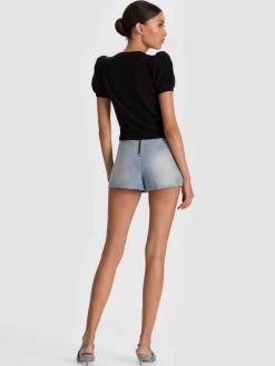 Alice and Olivia CARDIGANS*SABINE CASHMERE CARDIGAN BLACK