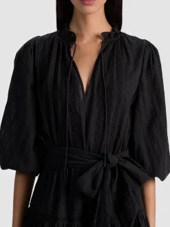 Alice and Olivia MINI*SADIE MINI SHIRT DRESS OFF WHITE