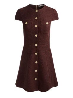 Alice and Olivia MINI*SHILOH MINI DRESS CAROLINA BLUE