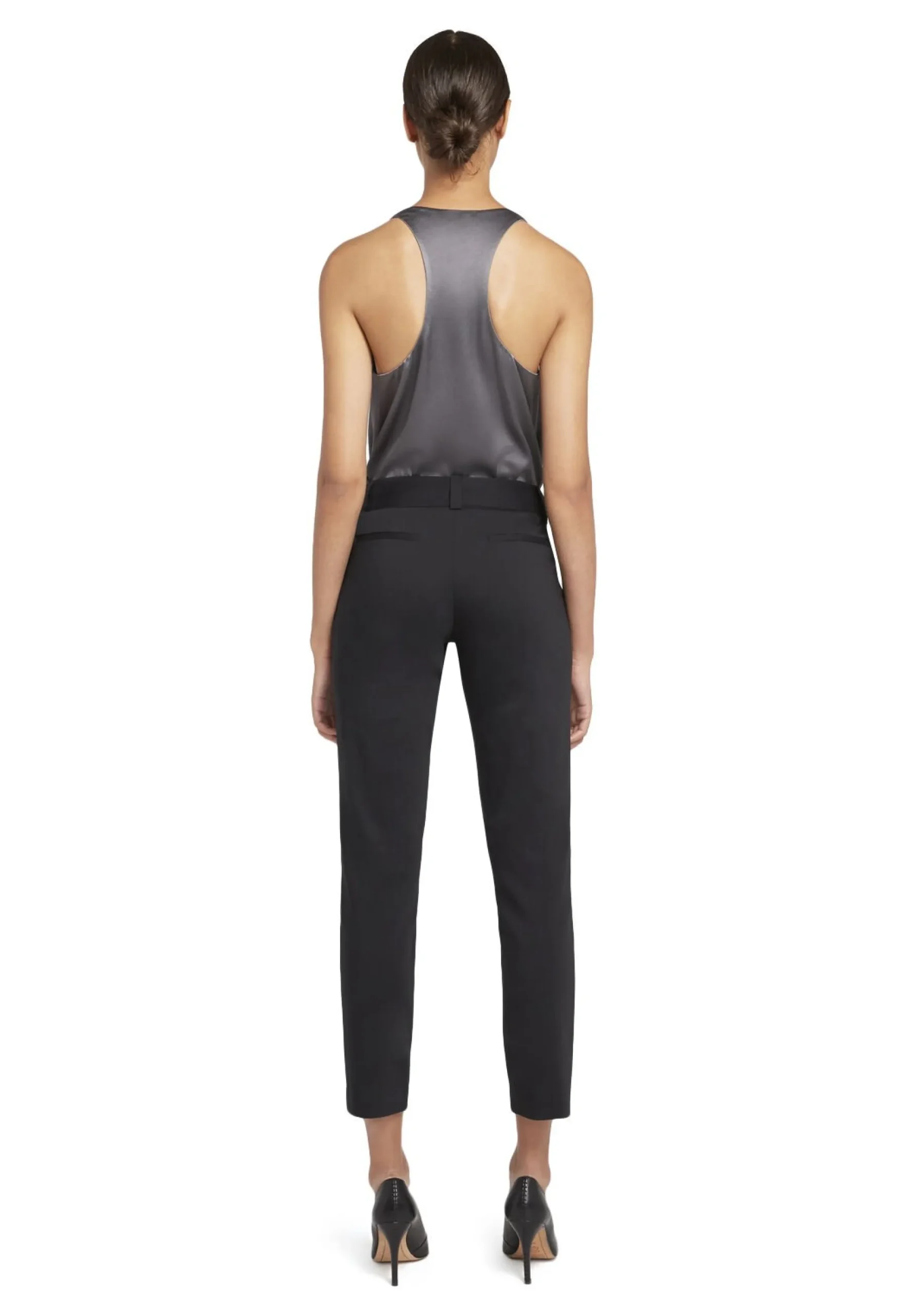 Alice and Olivia SKINNY*STACEY SLIM TROUSER WHITE