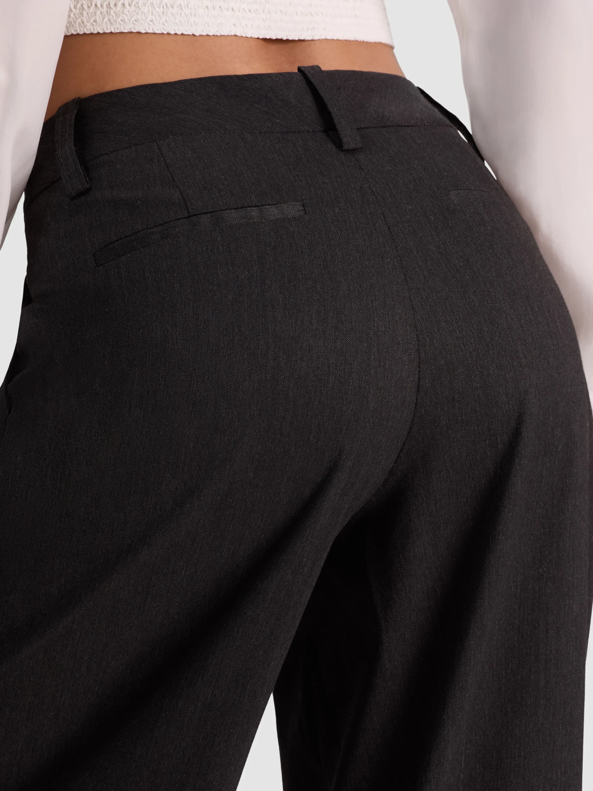 Alice and Olivia WIDE LEG*STU BAGGY PANT BLACK