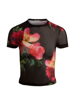 Alice and Olivia T-SHIRTS*TESS TEE OFF WHITE