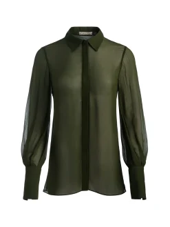 Alice and Olivia BLOUSES*TURNER BUTTON DOWN VISIONARY