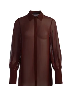 Alice and Olivia BLOUSES*TURNER BUTTON DOWN SAGE