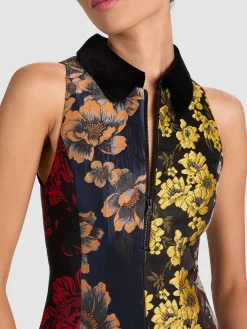 Alice and Olivia MINI*VELIA COLLARED MINI DRESS