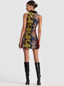 Alice and Olivia MINI*VELIA COLLARED MINI DRESS