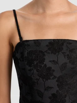 Alice and Olivia MINI*VELIA MINI DRESS OFF WHITE