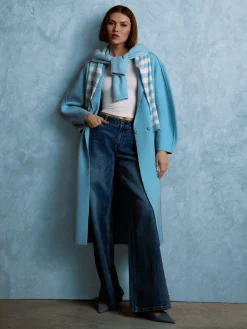 Alice and Olivia COATS*WAVERLY COCOON COAT BLACK