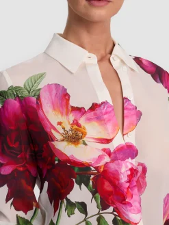 Alice and Olivia BLOUSES*WILLA SILK BLOUSE VISIONARY