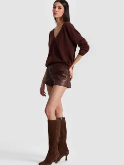 Alice and Olivia PULLOVERS*WILLIAMS CASHMERE PULLOVER BLACK