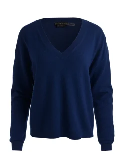 Alice and Olivia PULLOVERS*WILLIAMS CASHMERE PULLOVER INDIGO