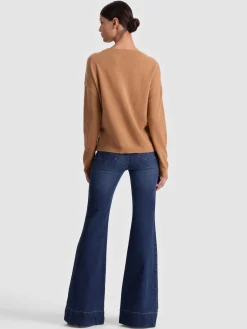 Alice and Olivia PULLOVERS*WILLIAMS CASHMERE PULLOVER CAROLINA BLUE