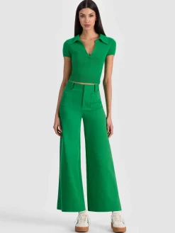 Alice and Olivia WIDE LEG*ZOE ANKLE TROUSER