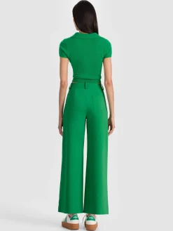 Alice and Olivia WIDE LEG*ZOE ANKLE TROUSER